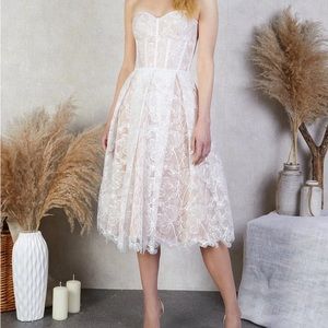 Nadine Merabi Olivia white dress